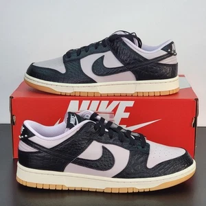 Nike Dunk Low Retro Men's Size 10 Shoes Black Violet Athletic Sneakers - Picture 1 of 8