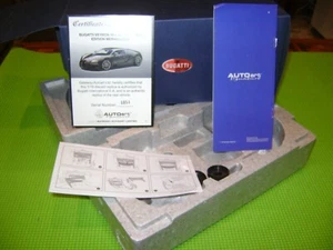 AUTOART 1/18 BUGATTI VEYRON SUPERSPORT EMPTY BOX + CERTIFICATE-EMPTY BOX ONLY - Picture 1 of 7