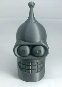Talking Bender Head Futurama Model Figure Sci-Fi 3D Printed - Custom greeting - Picture 1 of 2