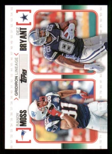 2010 Topps Gridiron Lineage #GLMBR Randy Moss/Dez Bryant - Picture 1 of 2