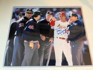 Tony LaRussa Autographed Photo 8x10 St. Louis Cardinals MLB