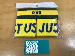 KITH ASICS GEL-LYTE III 3 WORLD CUP BRAZIL HEADBAND WRISTBAND YELLOW BLUE GREEN - Picture 1 of 2