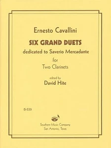 Six Grand Duets Clarinet - Ernesto Cavallini - Sheet Music NEW 003770884 - Picture 1 of 1
