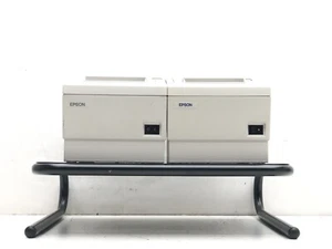 Lot of 2 Epson M129C & M129B TM-88III Thermal POS Receipt Printer - Picture 1 of 4