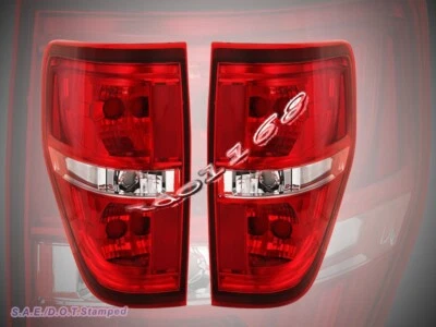Luces traseras transparentes rojas de repuesto para camioneta Ford F150 F-150 2009-2014 OE Foto 1 de 3