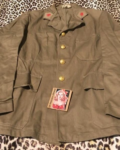 CHAQUETA POSTAL UNIFORME CARTERO FRANCÉS AÑOS 40~GABARDINA ALGODÓN BEIGE~SIN USAR Y ETIQUETA~L - Imagen 1 de 14