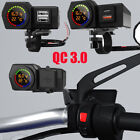 CS-1747A1 Motorrad Ladegerät LED Voltmeter Temperatur Farbe Screen USB Ladegerät