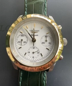 Longines Spillman Automatico Chronograph ghiera Gold cassa acciaio - Imagen 1 de 9