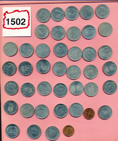 SWEDEN - 1 KRONOR LARGE LEGAL TENDER LOT - 42 COINS - #1502 Cover