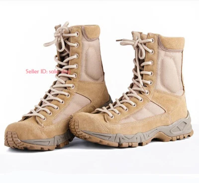 Outdoor Waterproof Army Tactical Boots SWAT Military Combat Hiking Climbing Shoe - Image 1 of 4