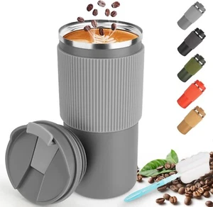 Thermobecher Isolierbecher Edelstahl Auslaufsicherer To Go Kaffee 450ml B1093 - Bild 1 von 7