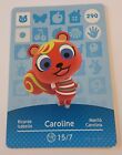 Nintendo Animal Crossing Amiibo Card Caroline #290 Authentic Never Scanned