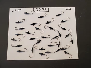 Lote de plantillas - ganchos de plantillas de cabeza de dardo - 0,10 oz - lote de aparejos de pesca 30 piezas #L21 - Imagen 1 de 1
