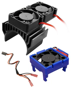 VXL-3S ESC and Motor Cooling Fan Set for Traxxas 4X4 Models, Black - Picture 1 of 12