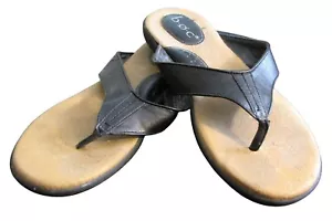BOC Born Concepts 9 sandali infradito infradito neri vegan in pelle COMFORT - Foto 1 di 3