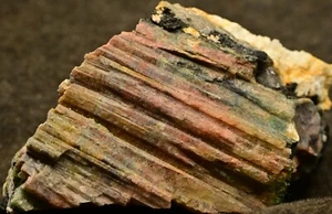 WATERMELON FLUOR-ELBAITE TOURMALINE 5X3X5 CM, 67g LEDUC MINE, QUEBEC, CANADA #16 - Picture 1 of 1