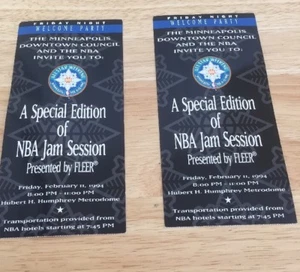 All Star Weekend Minnesota 1994 Nba Jam Session Tickets Pair - Picture 1 of 11