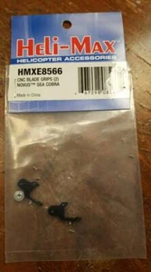 HMXE8566 HELIMAX CNC BLADE GRIPS (2) NOVUS SEA COBRA  - Picture 1 of 7