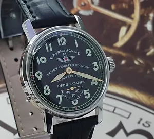 Orologio Vintage URSS Sturmanskie Orologio da Polso Sovietico Pobeda 2602 Yuri Gagarin - Foto 1 di 12