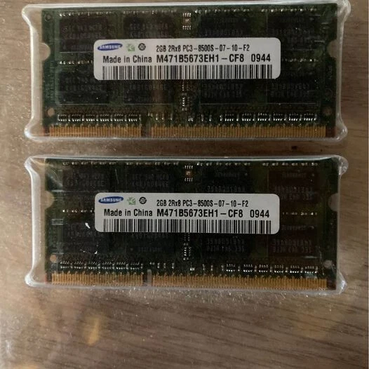 4GB RAM 2GBx2 (M471B5673EH1-CF8)( S PC3-8500 DDR3-1066MHz non-ECC Unbuffered) - Image 1 of 1