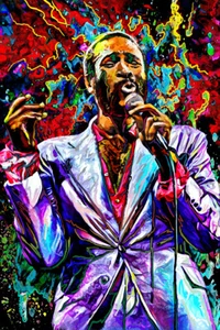 Marvin Gaye Leinwand Kunstdruck, R&B Gemälde, Prince of Motown Kunst - Bild 1 von 6