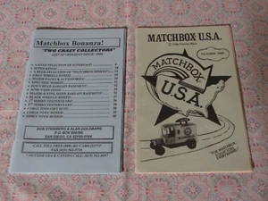 Matchbox Bonanza 2000 and Matchbox USA 1986 Booklets - Picture 1 of 2