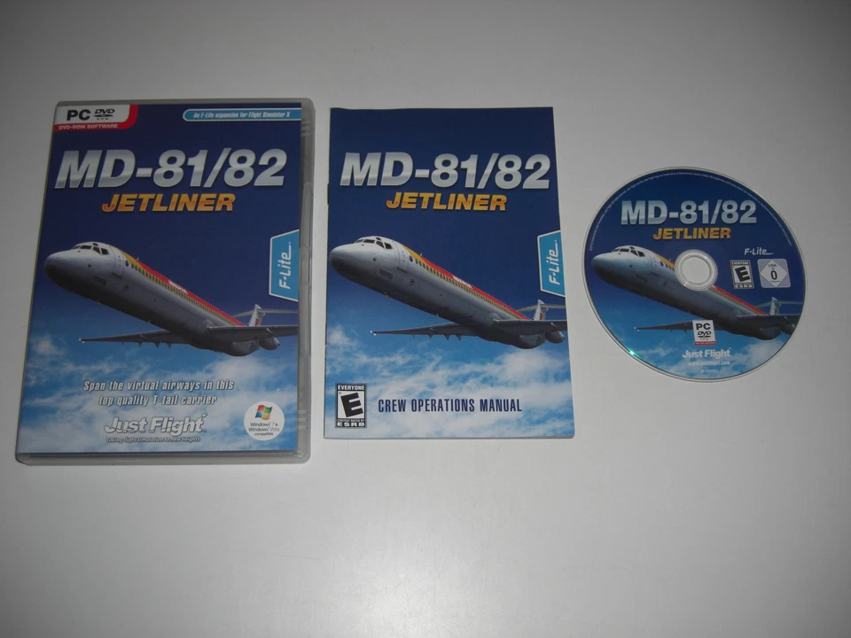MD-81/82 JETLINER PC DVD Rom Add On Expansion Pack Flugsimulator X FS FSX - Bild 1 von 1
