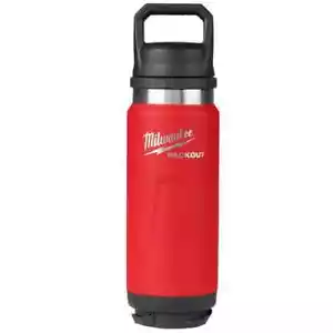 Milwaukee PACKOUT Red 24 oz. Insulated Bottle W/Chug Lid - Picture 1 of 15