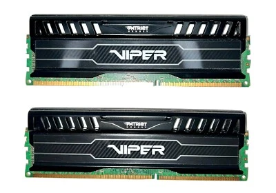 PC RAM PATRIOT VIPER 8GB 2x 4GB 1600mhz DDR3 PC Memory Ram PV38G160C9K PD000277 - Image 1 of 2