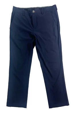 mens navy blue QOR Qortec lightweight chino pants performance biking 33x28 - Image 1 of 4