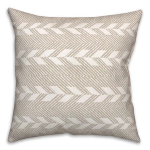 Creative Products Cream Weave Pattern 18 x 18 Indoor / Outdoor Pillow - Picture 1 of 3
