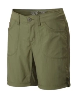 Mountain Hardwear Women’s Green Mirada Cargo Hiking Active Shorts Size 6 NWT - Picture 1 of 11
