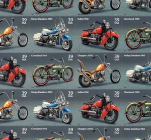 #4085-88 American Motorcycles 39 cent Full mint sheet of 20 stamps - Picture 1 of 1