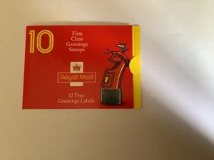 Laughing Pillar Box Greeting Design Stamp Booklet 1991 ( 10 x 1st class) MNH - Picture 1 of 2