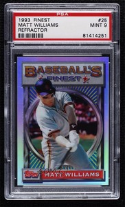 1993 Topps Finest Refractor Matt Williams #25 PSA 9 MINT