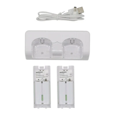 Dual Charger Charging Dock Station and Battery For Wii / Wii U Controller Remote - Image 1 of 4