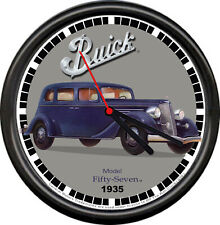 Licensed 1935 Buick 4 Dr Model Fifty Seven Sedan General Motors Sign Wall Clock