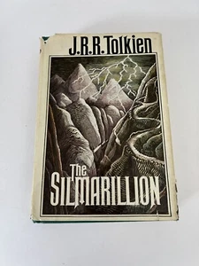 JRR Tolkien The Silmarillion 1st American Edition 1977 Hardcover mit DJ & mit Karte - Bild 1 von 8