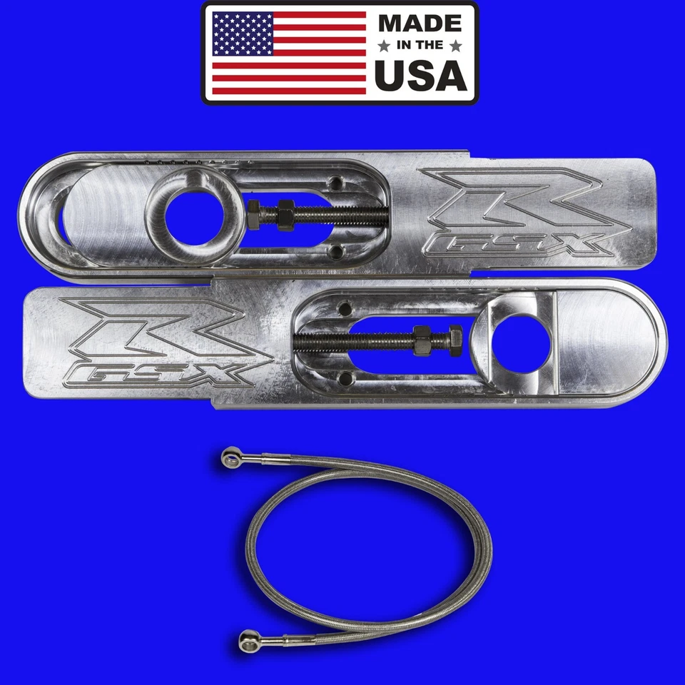 GSXR 600/750 1993-2003 extensiones de basculante y línea de freno "Hecho en Estados Unidos" Foto 1 de 1