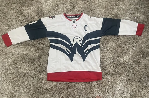 Ovechkin Washington Capitals 2023 NHL Stadium Series Jersey White Adidas Size 52 Cover