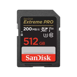 SanDisk Extreme PRO 512GB SDXC, karta pamięci czarna, UHS-I U3, klasa 10, V30 - Zdjęcie 1 z 3