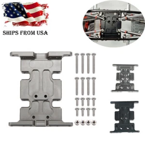 2PCS Piastra pattino centrale trasmissione in metallo per accessorio cingolato assiale SCX10 1/10 - Foto 1 di 19