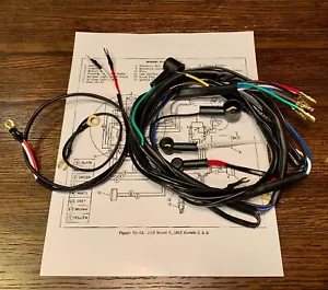 Arnés de cableado principal y diagrama Harley Aermacchi Sprint C & H (1962-63) 70252-62P - Imagen 1 de 1