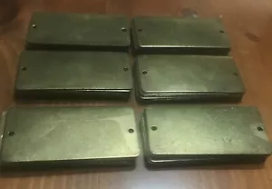 ๐บ๐ธ(Lot of 22) Brass Engravable Door Cabinet Plates Hardware 3" X 1 1/2โ - Picture 1 of 2