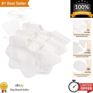 Set of 3 Unisex Cotton Baby Bandana Bibs - Stylish & Absorbent Drool Solutions - Picture 1 of 8