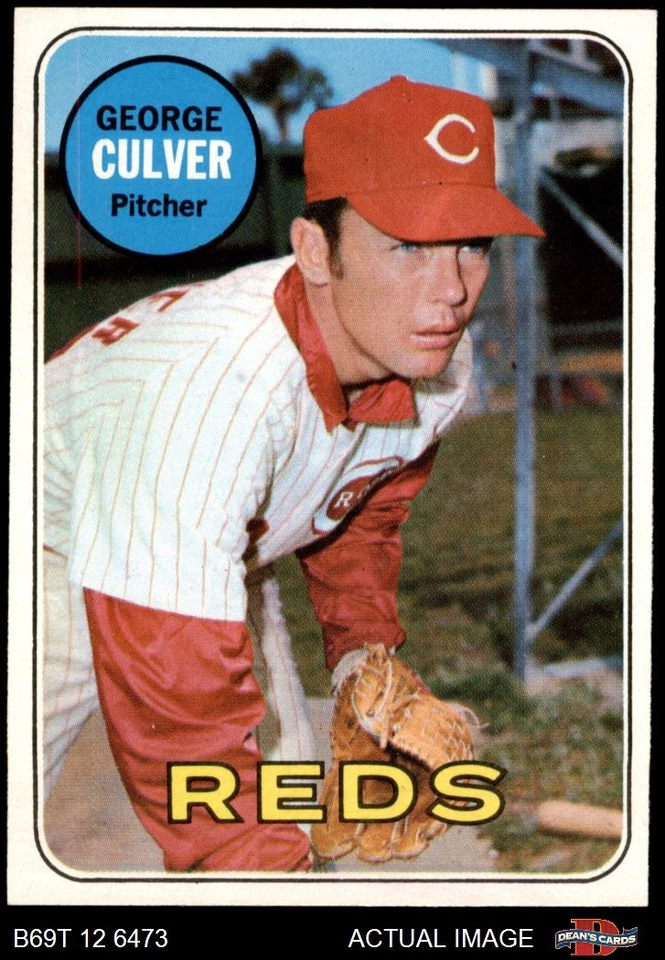 1969 Topps #635 George Culver Reds 8 - NM/MT - Image 1 of 1