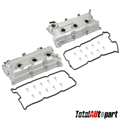 2x Cubierta de válvula de motor de conductor y pasajero para Nissan Pathfinder 2002-2004 3,5 L Foto 1 de 4