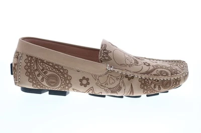 Robert Graham Champion RG5366S Mens Brown Loafers & Slip Ons Moccasin Shoes 9 - Image 1 of 4