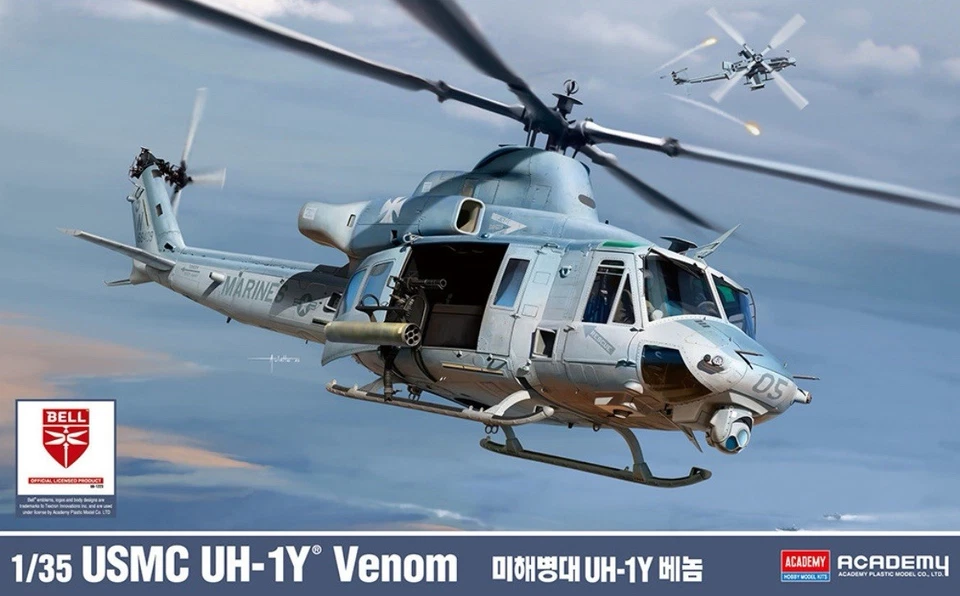 ACA12138 1 35 Academy USMC UH-1Y Venom