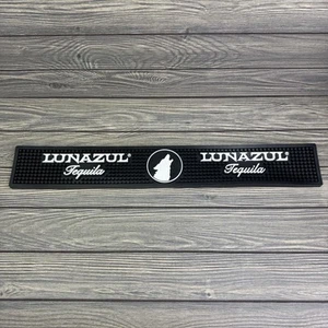 Lunazul Tequila Rubber Bar Rail Runner Spill Mat 23.75" x 3.5" Man Cave - Picture 1 of 8